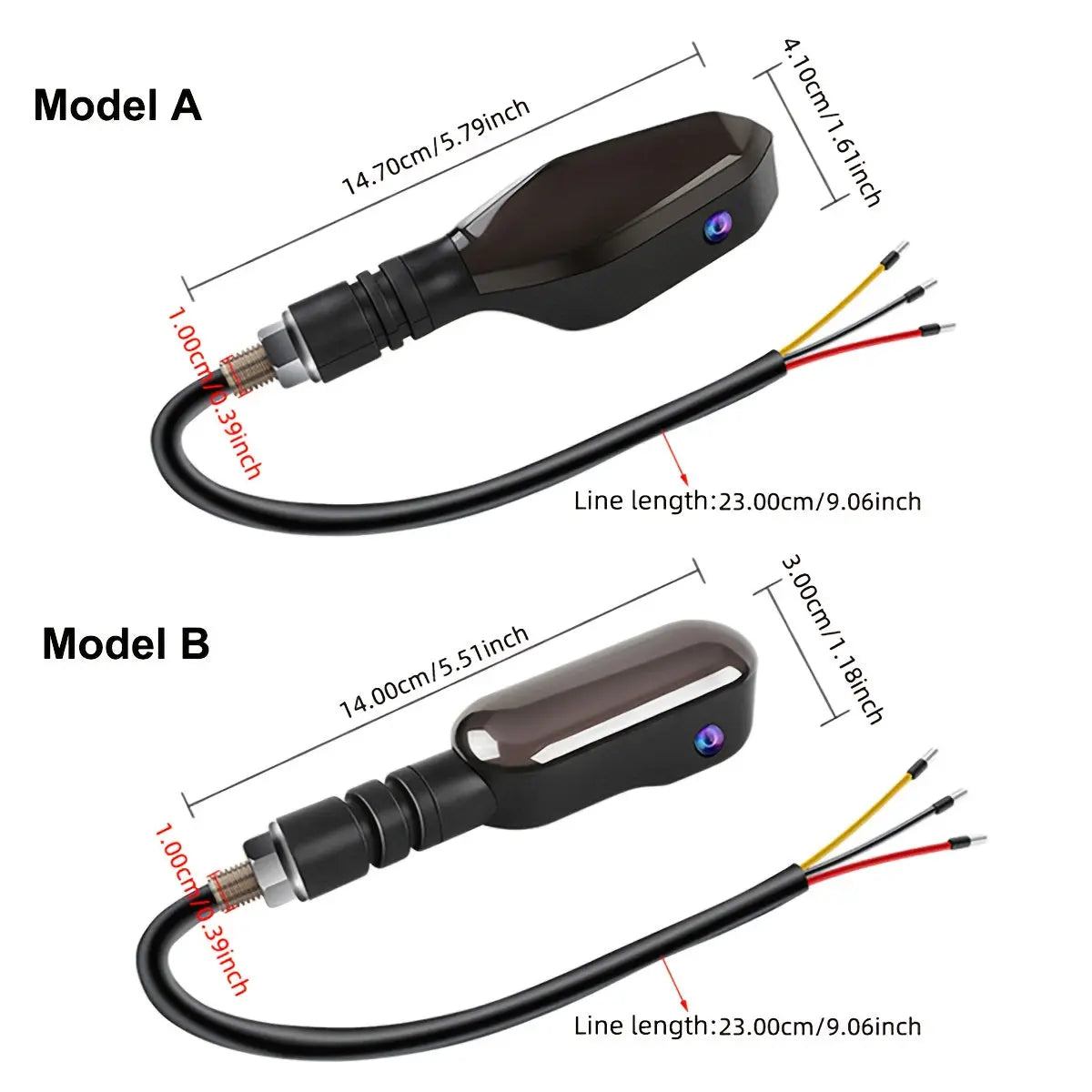 Set of 2 Motorcycle LED Projection Lights with Amber Arrow Projection, Suitable for Cars, Motorcycles, And Electric Scooters. High-Brightness Neon Lights for Decoration And Ambiance, Without Battery  Sparepart.pk