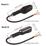 Set of 2 Motorcycle LED Projection Lights with Amber Arrow Projection, Suitable for Cars, Motorcycles, And Electric Scooters. High-Brightness Neon Lights for Decoration And Ambiance, Without Battery  Sparepart.pk