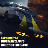 GCYS Car Arrow Indicator Projection Light, Safety Anti-Collision Light, Ambient Decorative Light, Vehicle Neon Light, Modification Light, Small Tool Accessory Light, 9-36V Hardwired, Suitable for Cars And Motorcycles, Without  Sparepart.pk
