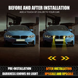 GCYS Car Arrow Indicator Projection Light, Safety Anti-Collision Light, Ambient Decorative Light, Vehicle Neon Light, Modification Light, Small Tool Accessory Light, 9-36V Hardwired, Suitable for Cars And Motorcycles, Without  Sparepart.pk