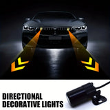 GCYS Car Arrow Indicator Projection Light, Safety Anti-Collision Light, Ambient Decorative Light, Vehicle Neon Light, Modification Light, Small Tool Accessory Light, 9-36V Hardwired, Suitable for Cars And Motorcycles, Without  Sparepart.pk