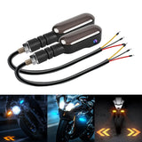 Set of 2 Motorcycle LED Projection Lights with Amber Arrow Projection, Suitable for Cars, Motorcycles, And Electric Scooters. High-Brightness Neon Lights for Decoration And Ambiance, Without Battery  Sparepart.pk