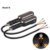 Set of 2 Motorcycle LED Projection Lights with Amber Arrow Projection, Suitable for Cars, Motorcycles, And Electric Scooters. High-Brightness Neon Lights for Decoration And Ambiance, Without Battery  Sparepart.pk