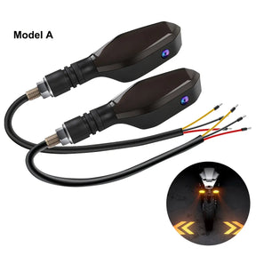 Set of 2 Motorcycle LED Projection Lights with Amber Arrow Projection, Suitable for Cars, Motorcycles, And Electric Scooters. High-Brightness Neon Lights for Decoration And Ambiance, Without Battery  Sparepart.pk